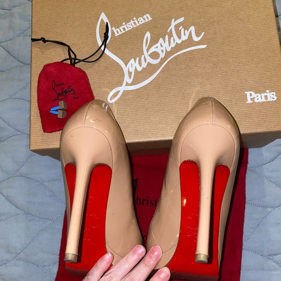 Christian Louboutin Pigalle Plato 120 patent nude - Picture 4 of 12